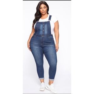 Denim washed Overalls